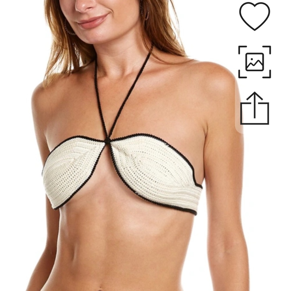 Solid and Striped azalea bikini top
